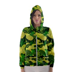 Marijuana Camouflage Cannabis Drug Women s Hooded Windbreaker by HermanTelo