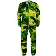 Marijuana Camouflage Cannabis Drug Onepiece Jumpsuit (men)  by HermanTelo