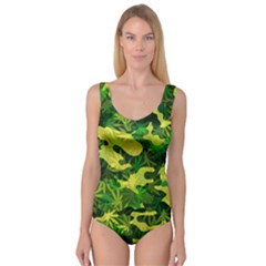 Marijuana Camouflage Cannabis Drug Princess Tank Leotard 