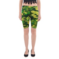 Marijuana Camouflage Cannabis Drug Yoga Cropped Leggings