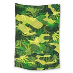 Marijuana Camouflage Cannabis Drug Large Tapestry by HermanTelo