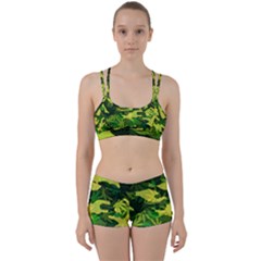 Marijuana Camouflage Cannabis Drug Perfect Fit Gym Set by HermanTelo