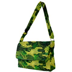 Marijuana Camouflage Cannabis Drug Full Print Messenger Bag by HermanTelo