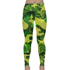 Marijuana Camouflage Cannabis Drug Lightweight Velour Classic Yoga Leggings