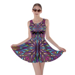 Kaleidoscope Triangle Curved Skater Dress by HermanTelo