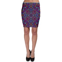 Kaleidoscope Triangle Curved Bodycon Skirt by HermanTelo