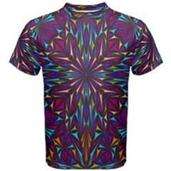 Kaleidoscope Triangle Curved Men s Cotton Tee