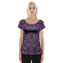 Kaleidoscope Triangle Curved Cap Sleeve Top View1