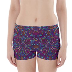 Kaleidoscope Triangle Curved Boyleg Bikini Wrap Bottoms