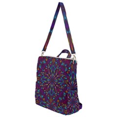 Kaleidoscope Triangle Curved Crossbody Backpack