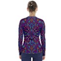 Kaleidoscope Triangle Curved V-Neck Long Sleeve Top View2