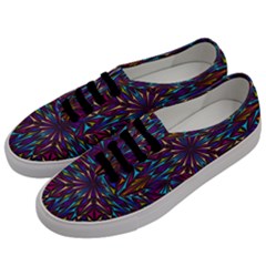 Kaleidoscope Triangle Curved Men s Classic Low Top Sneakers