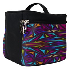 Kaleidoscope Triangle Curved Make Up Travel Bag (small)