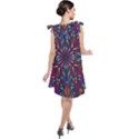 Kaleidoscope Triangle Curved Tie Up Tunic Dress View2