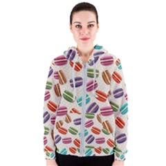 Macaron Bread Women s Zipper Hoodie