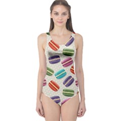 Macaron Bread One Piece Swimsuit