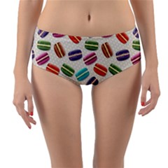 Macaron Bread Reversible Mid-waist Bikini Bottoms by HermanTelo