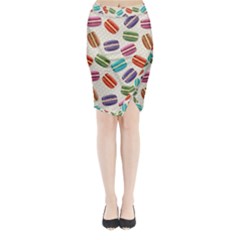 Macaron Bread Midi Wrap Pencil Skirt