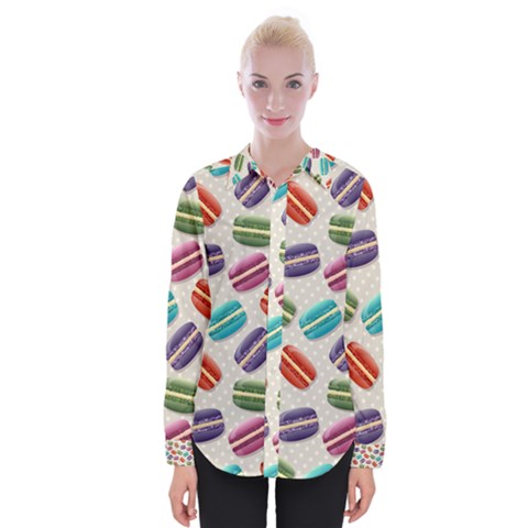 Macaron Bread Womens Long Sleeve Shirt by HermanTelo