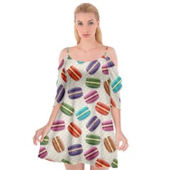 Macaron Bread Cutout Spaghetti Strap Chiffon Dress by HermanTelo