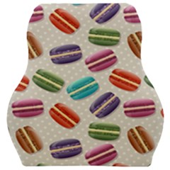 Macaron Bread Car Seat Velour Cushion  by HermanTelo