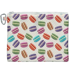 Macaron Bread Canvas Cosmetic Bag (xxxl)