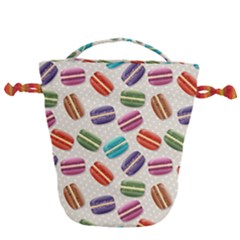 Macaron Bread Drawstring Bucket Bag