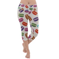 Macaron Bread Lightweight Velour Capri Yoga Leggings