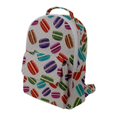 Macaron Bread Flap Pocket Backpack (large)