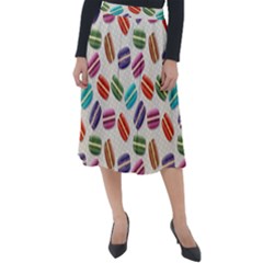 Macaron Bread Classic Velour Midi Skirt  by HermanTelo