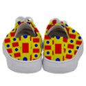 Pattern Circle Plaid Kids  Low Top Canvas Sneakers View4