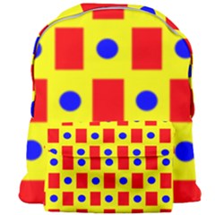 Pattern Circle Plaid Giant Full Print Backpack