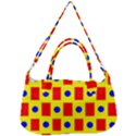 Pattern Circle Plaid Removal Strap Handbag View2