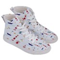 Nautical Sea Women s Hi-Top Skate Sneakers View3