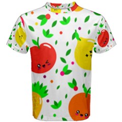 Pattern Fruits Orange Green Men s Cotton Tee