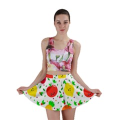 Pattern Fruits Orange Green Mini Skirt