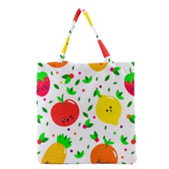 Pattern Fruits Orange Green Grocery Tote Bag