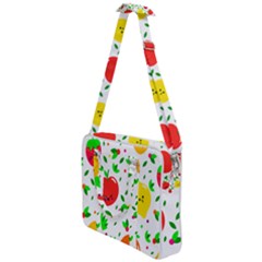 Pattern Fruits Orange Green Cross Body Office Bag