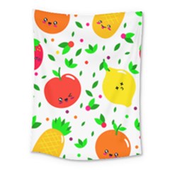 Pattern Fruits Orange Green Medium Tapestry