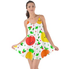 Pattern Fruits Orange Green Love The Sun Cover Up