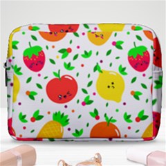 Pattern Fruits Orange Green Make Up Pouch (large)