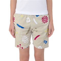 Pattern Culture Tribe American Women s Basketball Shorts by HermanTelo