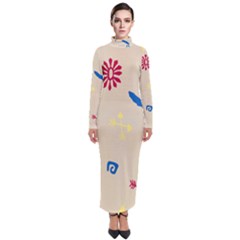 Pattern Culture Tribe American Turtleneck Maxi Dress