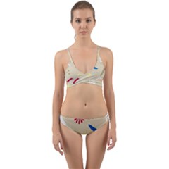 Pattern Culture Tribe American Wrap Around Bikini Set