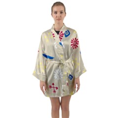 Pattern Culture Tribe American Long Sleeve Kimono Robe