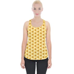 Pattern Halloween Pumpkin Color Piece Up Tank Top