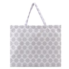 Ornamental Star Mandala Zipper Large Tote Bag