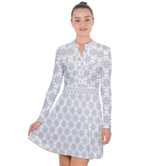 Ornamental Star Mandala Long Sleeve Panel Dress