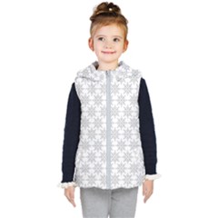 Ornamental Star Mandala Kids  Hooded Puffer Vest