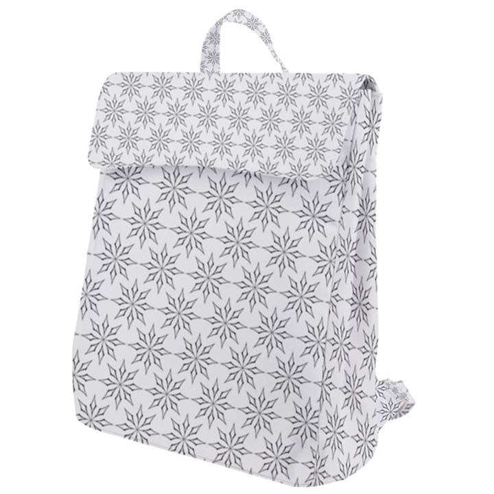 Ornamental Star Mandala Flap Top Backpack